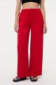 PANTALON RECTO Rojo