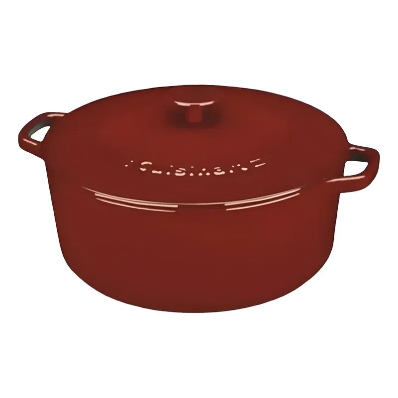 Cacerola de hierro fundido esmaltada roja 29 cms. Cuisinart CI670-30CR Cacerola de hierro fundido esmaltada roja 29 cms. Cuisinart CI670-30CR