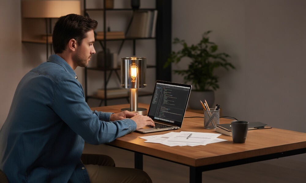 Luminaria para mesa de luz HT-1386-1-SC+SG Luminaria Para Mesa De Luz Ht-1386-1-sc+sg