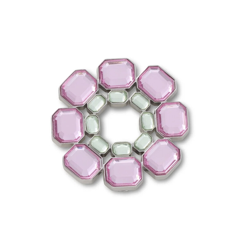 Jibbitz Charm™ Pink And Green Gem Multicolor