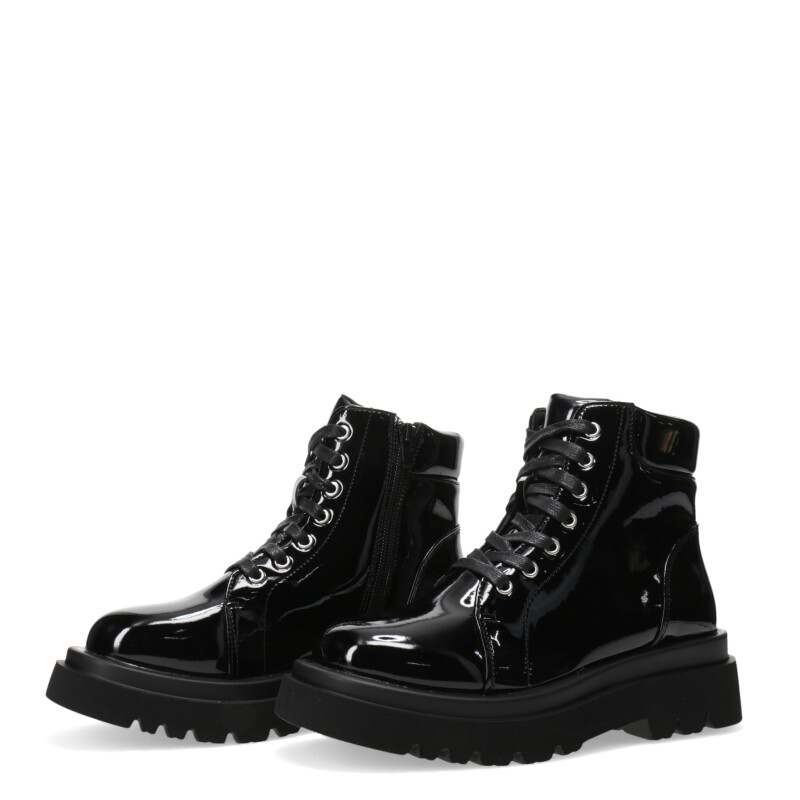 Bota de Mujer Miss Carol PONDS Borcego chato Negro (Charol)