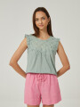 Blusa Pilos Verde Grisaceo