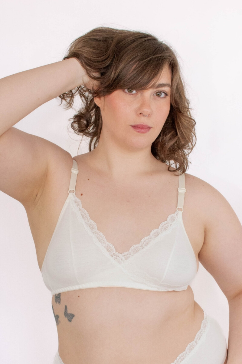 Soutien algodón Justina - Blanco 