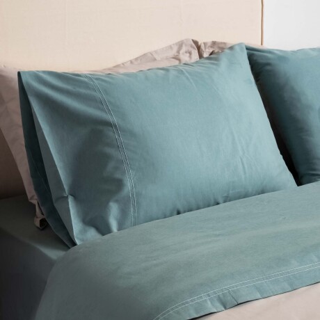 JUEGO SÁBANAS 1 PLAZA ALGODON-Y-POLIESTER CHAMBRAY