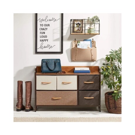 Mueble organizador 5 cajones en tela Selecta Mueble organizador 5 cajones en tela Selecta