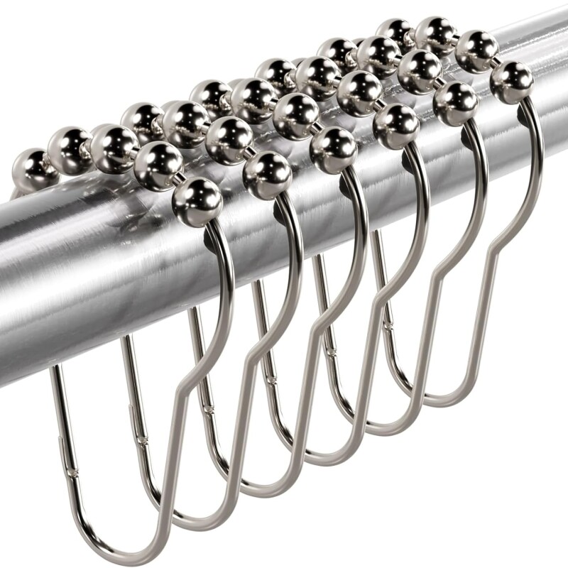 Set ganchos para cortinas de baño Set ganchos para cortinas de baño