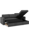 Sofá cama MARSLEV chaise longue gris osc Sofá cama MARSLEV chaise longue gris osc
