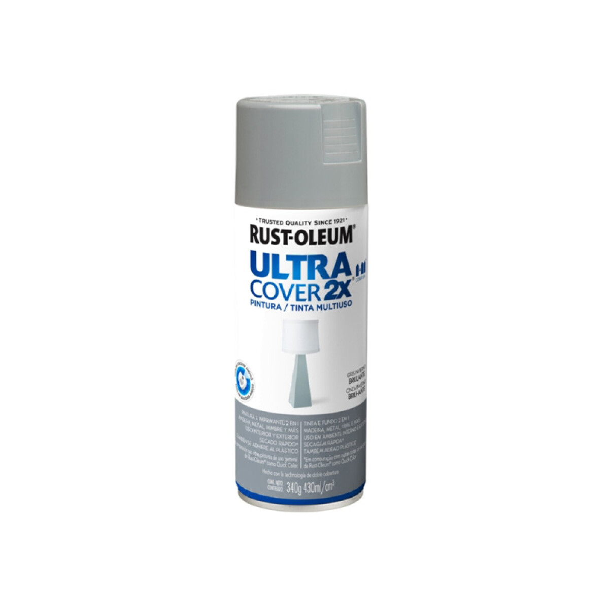 Esmalte en Aerosol Brillante 340g Rust-Oleum - Gris Invierno 