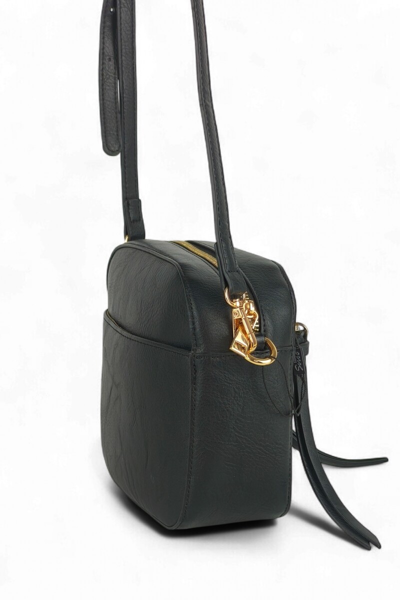 Bandolera con cierres Negro
