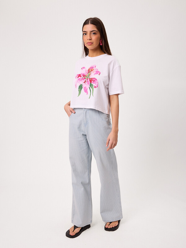 T-SHIRT LILET RUSTY Blanco