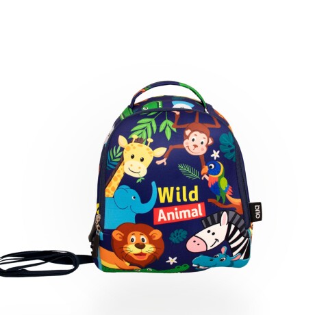 Set de mochila infantil de neopreno, lunchera de neopreno con correa ajustable y botella de acero inoxidable 500ml brio set-cielo