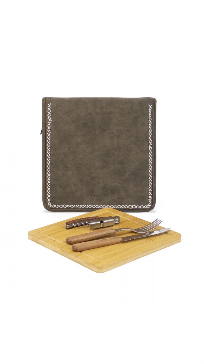 SET PARRILLERO BEEFMASTER - TABACO 
