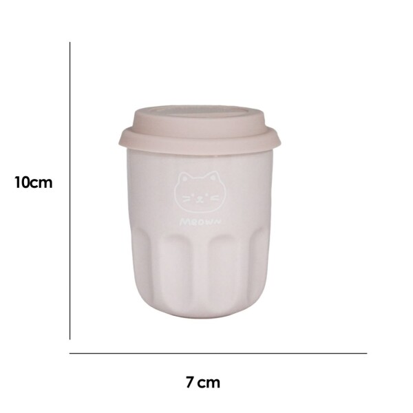 Vaso cerámica animales 290ml rosa