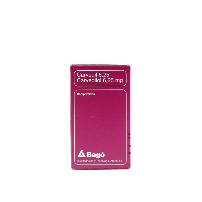 CARVEDIL 6,25 MG. CJ X 28 COMPRIMIDOS única