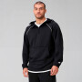 Polera The Gridtech Quarter Zip Hoodie Piped Hombre Black / Classic White