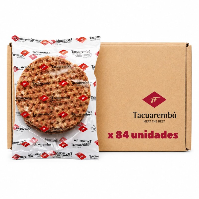 CAJA DE HAMBURGUESAS TACUAREMBO X 84 CAJA DE HAMBURGUESAS TACUAREMBO X 84