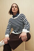 SWEATER EVAN Blanco/Azul