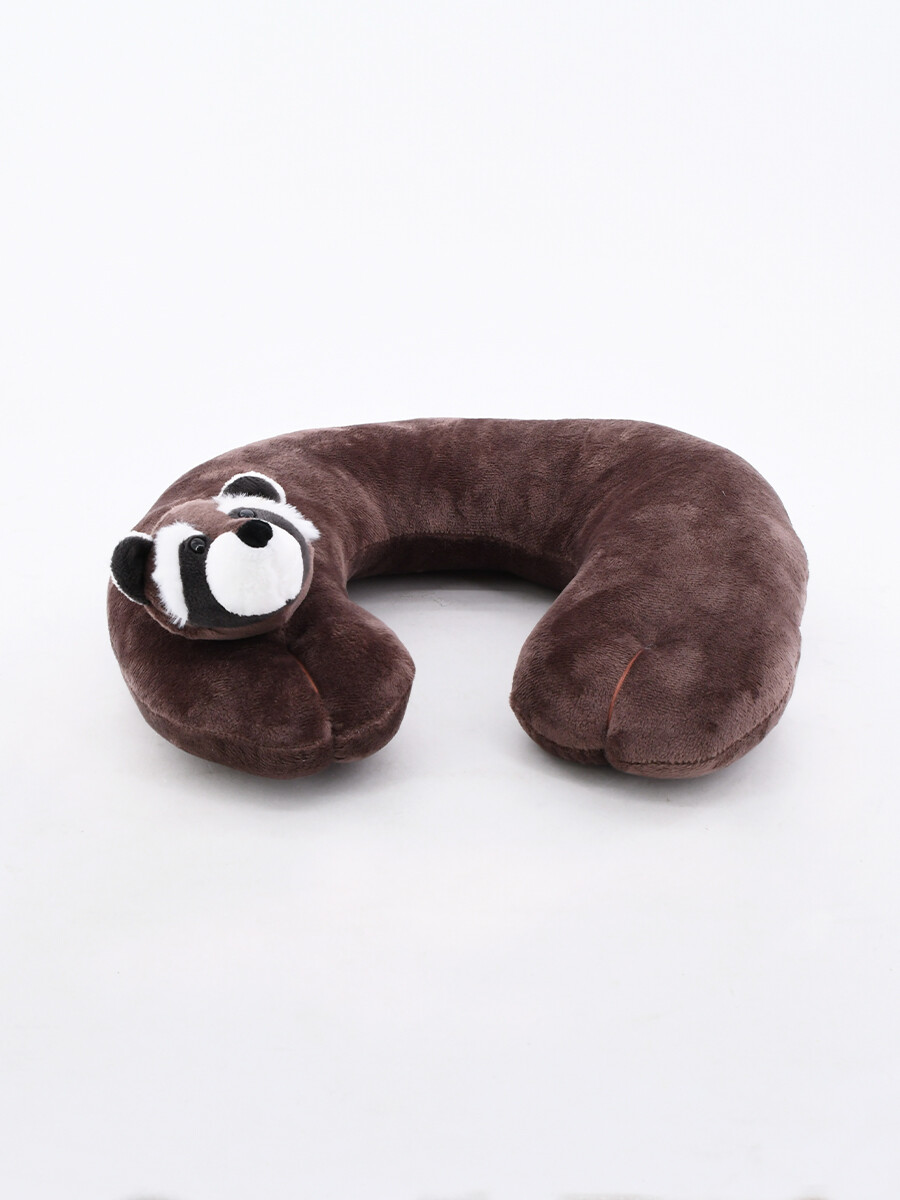 ALMOHADA DE VIAJE MAPACHE - GRIS 