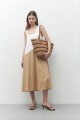 Bolso a rayas beige