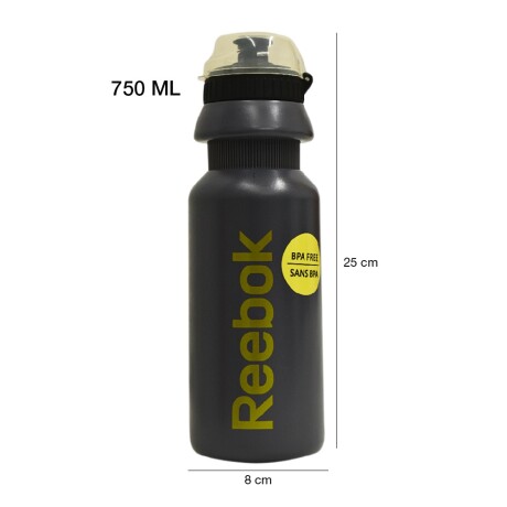 Botella Deportiva Reebok Se Wat Bot 750ml Caramañola Bebidas Gris Oscuro/amarillo