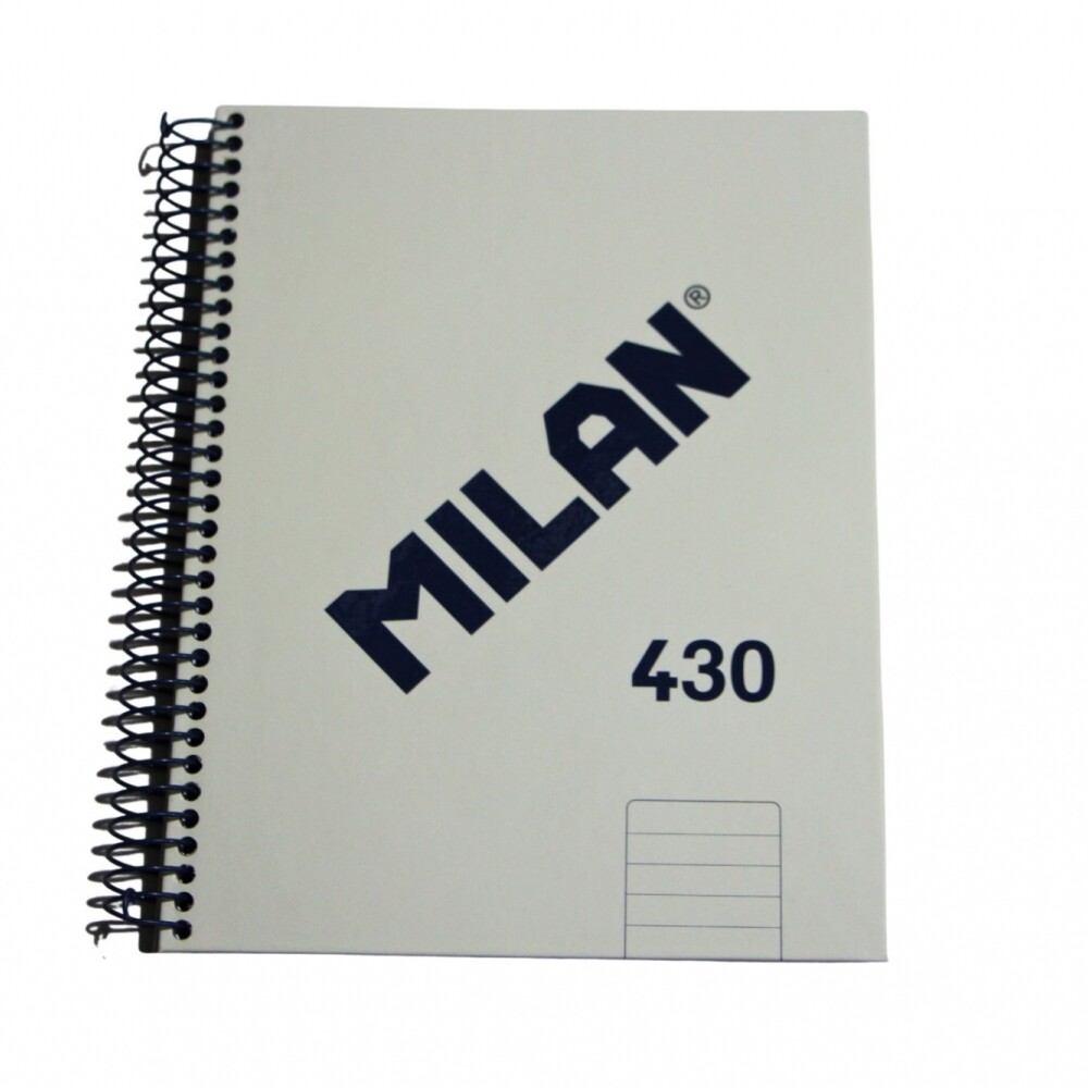 CUADERNO MILAN CON ESPIRAL TAMAÑO A5 RAYADO DE 80 HOJAS COLOR CREMA CUADERNO MILAN CON ESPIRAL TAMAÑO A5 RAYADO DE 80 HOJAS COLOR CREMA