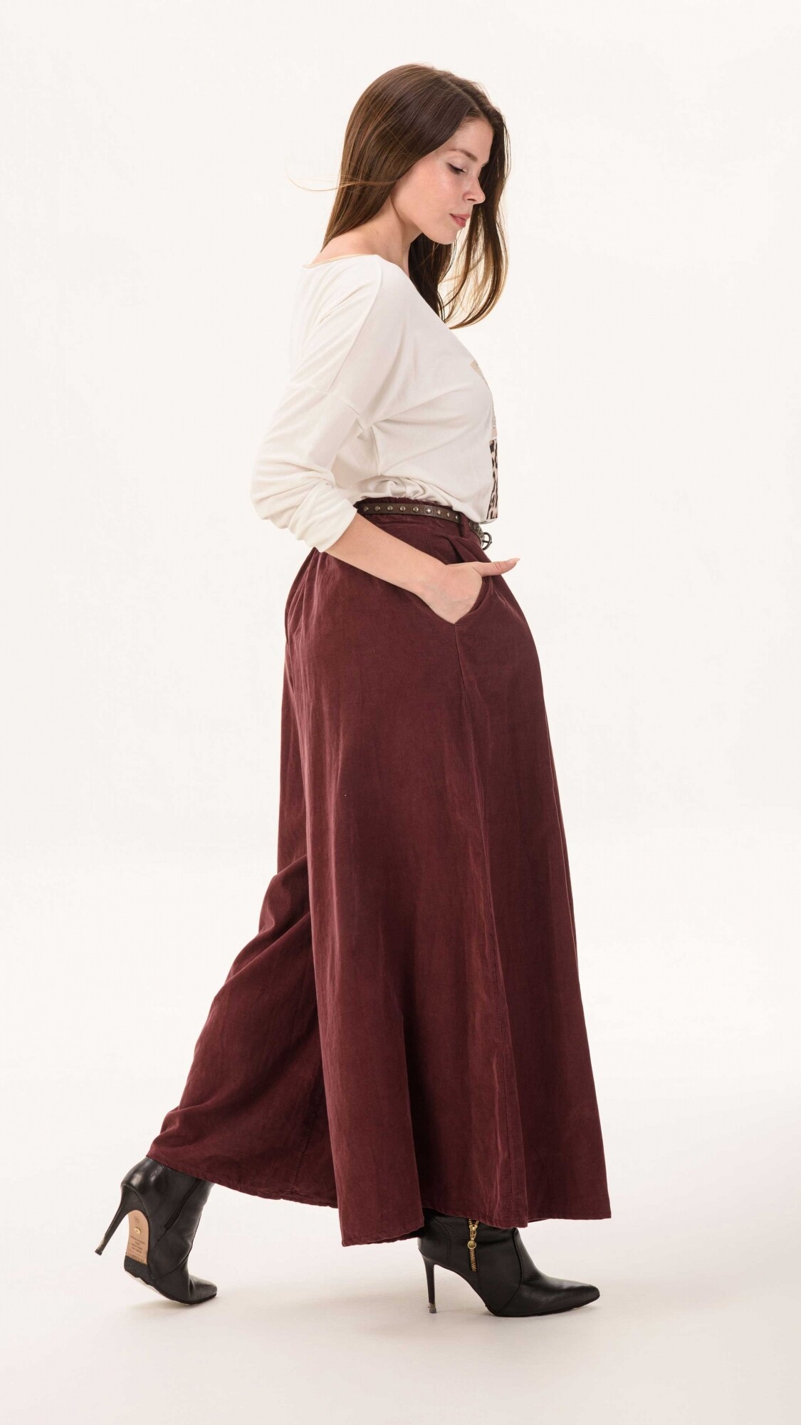 Pantalón Darek bordo