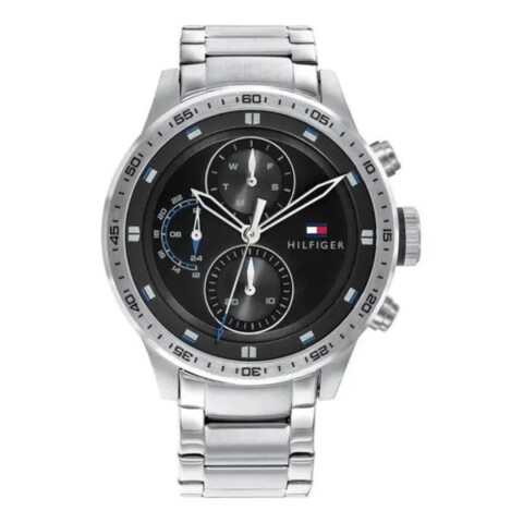 Reloj Tommy Hilfiger 1791805 para hombre con correa de acero Negro