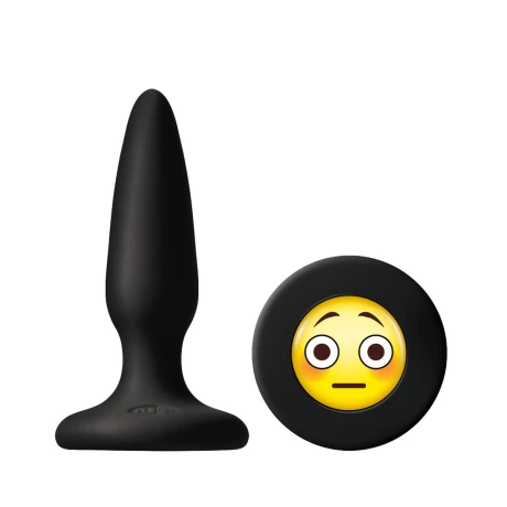 Plug Anal Mojis #OMG Silicona Negro 3.4" Plug Anal Mojis #OMG Silicona Negro 3.4"