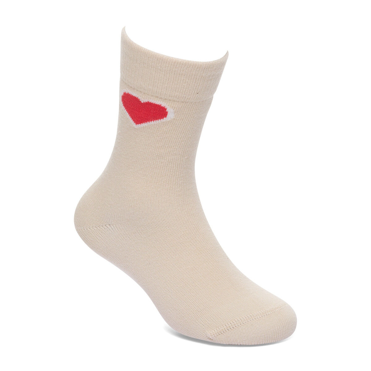 Cotton Sole Kids Hearts - Crudo 
