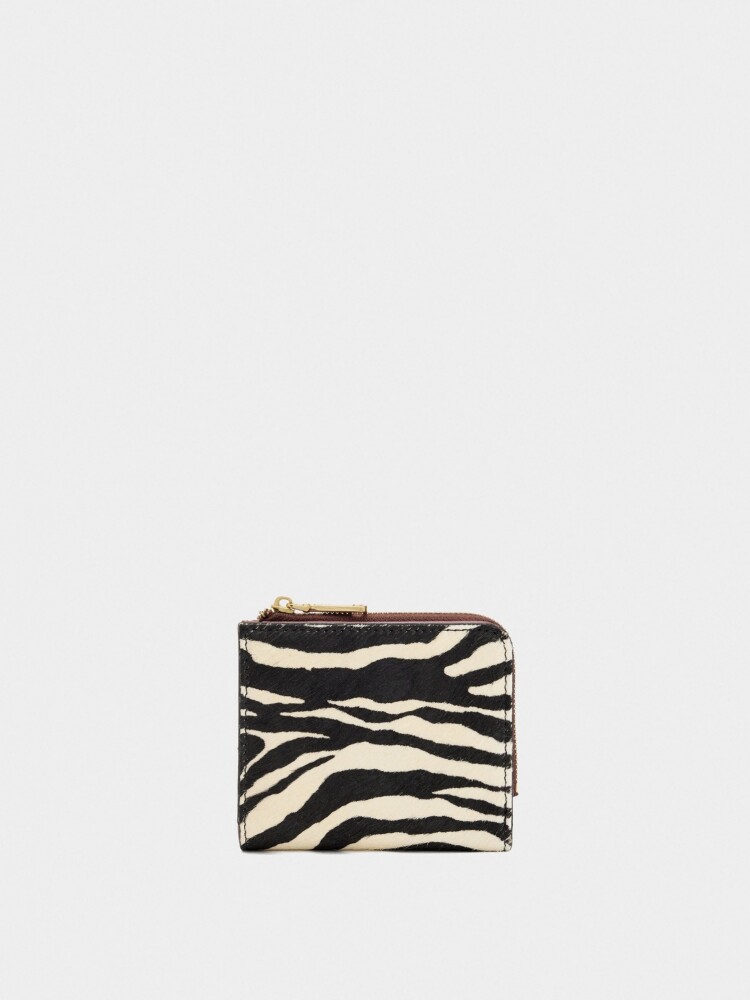 Cartera De Piel Contraste S multicolor
