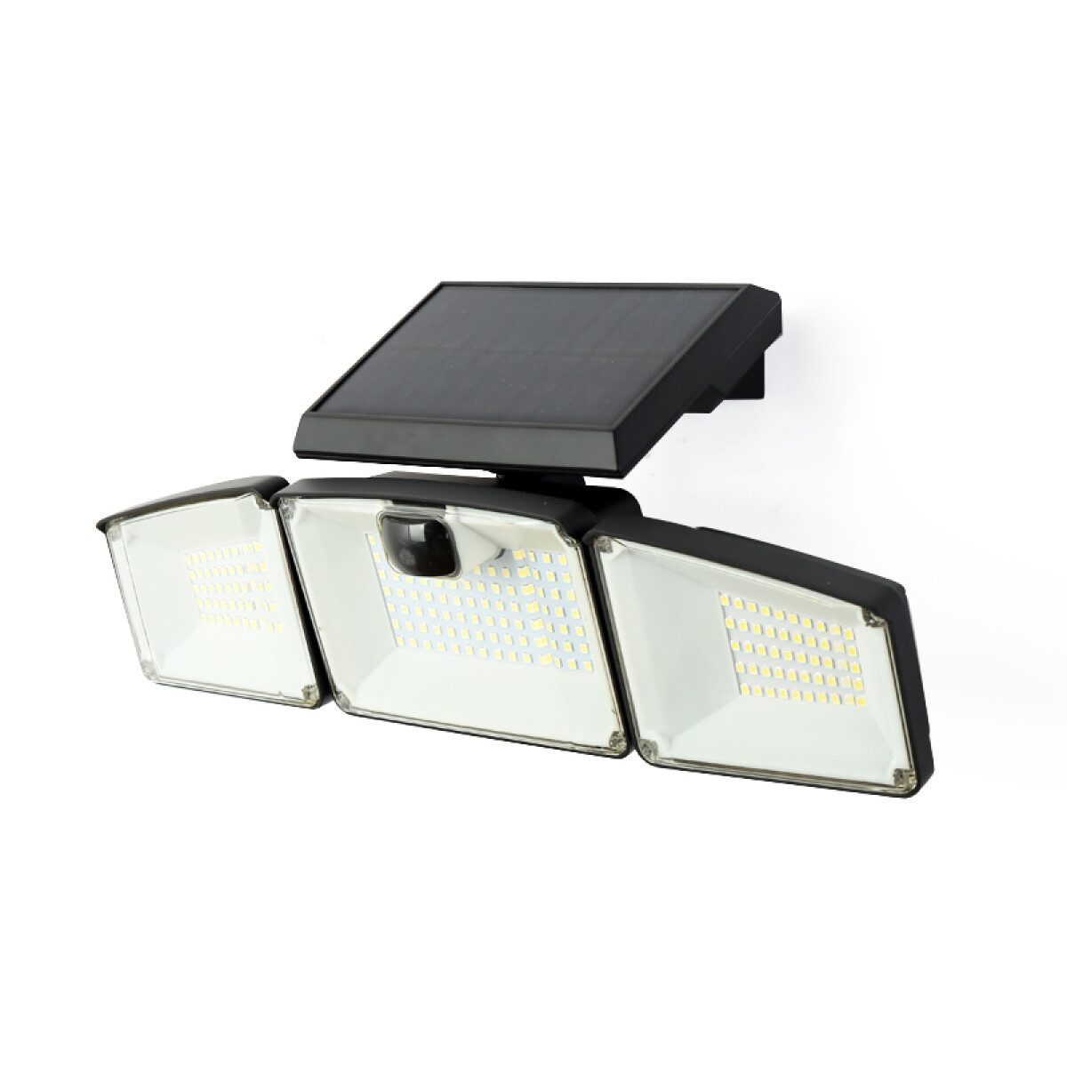 Luminaria Triple LED de Pared Exterior con Panel Solar Norway 5W 
