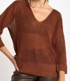 Sweater Lurex Marron