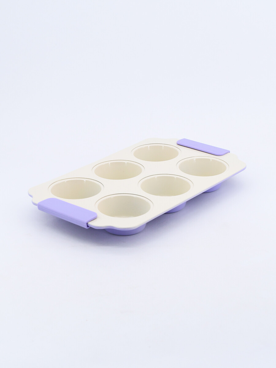 MOLDE PARA 6 CUPCAKES - LILA 