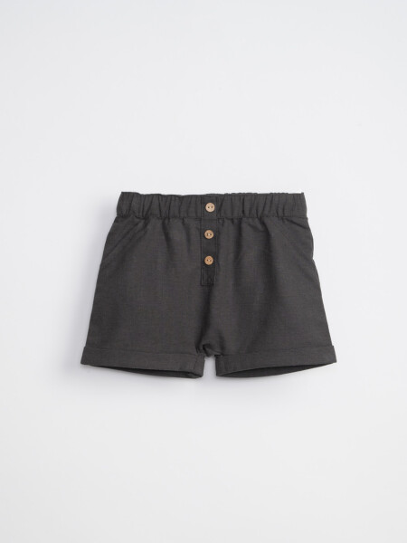 Short con botones Gris