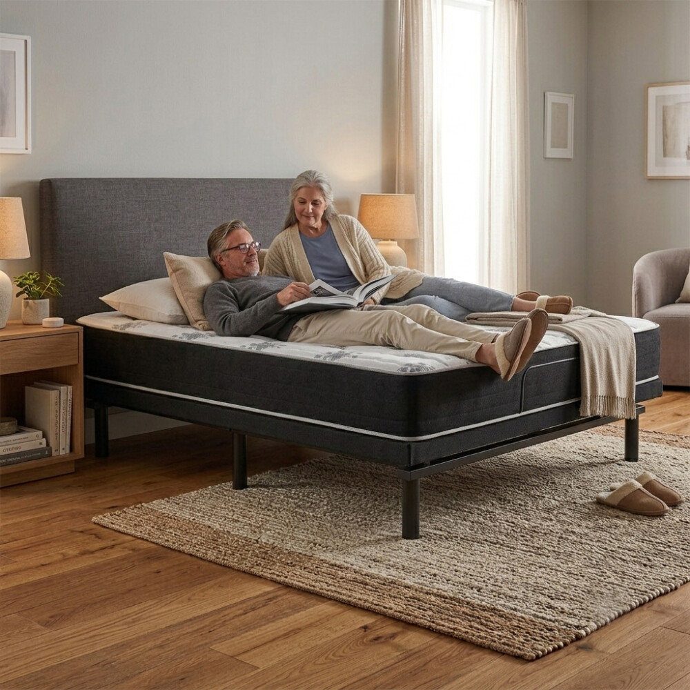 Cama 2 Plazas Ergonómica Ortopédica Colchón 1.40 mt + acolchado + almohadas + protector de colchón Cama 2 Plazas Ergonómica Ortopédica Colchón 1.40 mt + acolchado + almohadas + protector de colchón