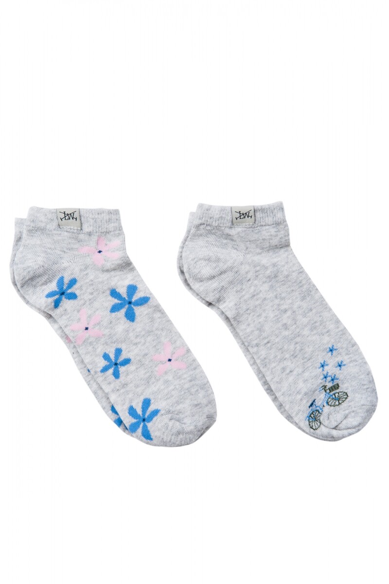 SOQUETES DISEÑO - PACK X 2 - Flores 
