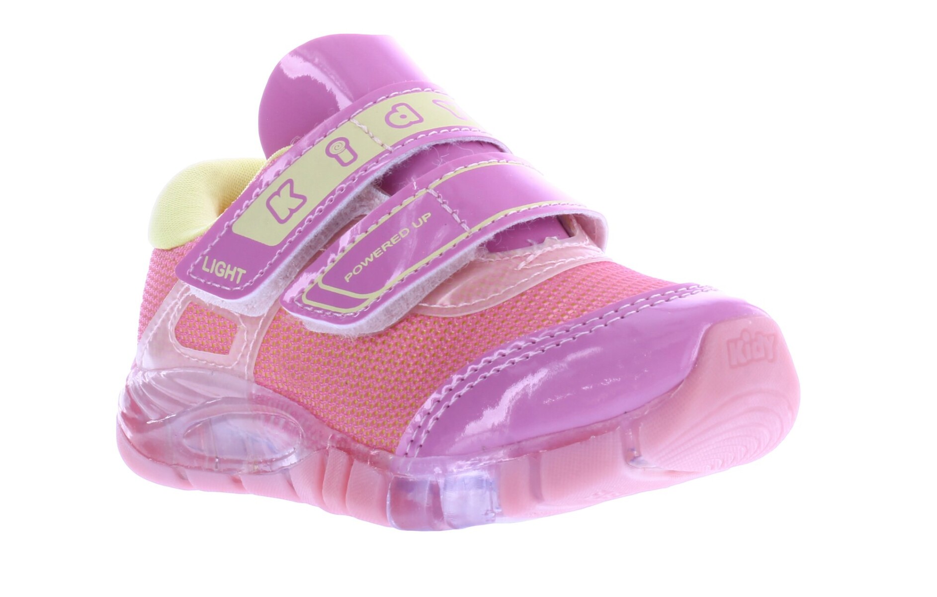 Championes de Niña KIDY con velcros - Rosa - Amarillo 