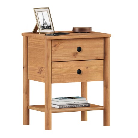 MESA DE LUZ MADERA NATURAL-BEIGE CURAZAO