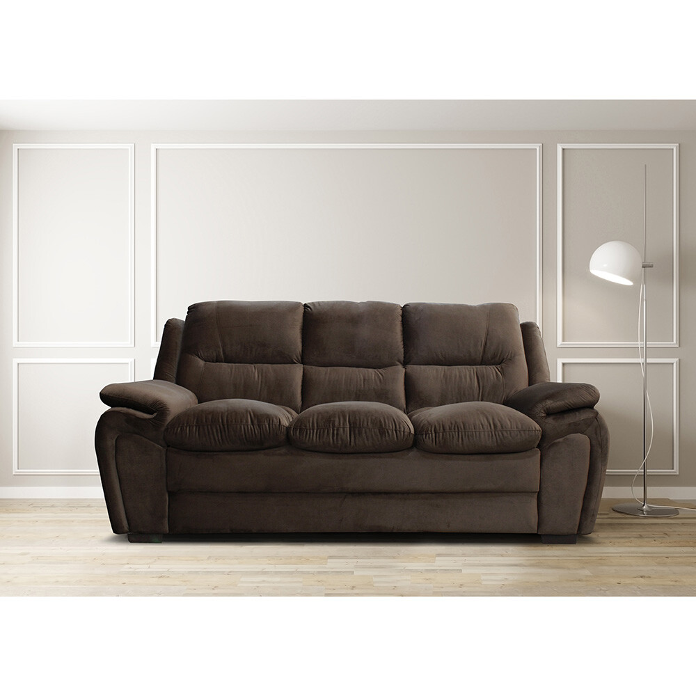 SOFÁ MODELO GEORGIA 3 LUGARES TERCIOPELO JOLY MARRON REF.9206 Sofá Modelo Georgia 3 Lugares Terciopelo Joly Marron Ref.9206