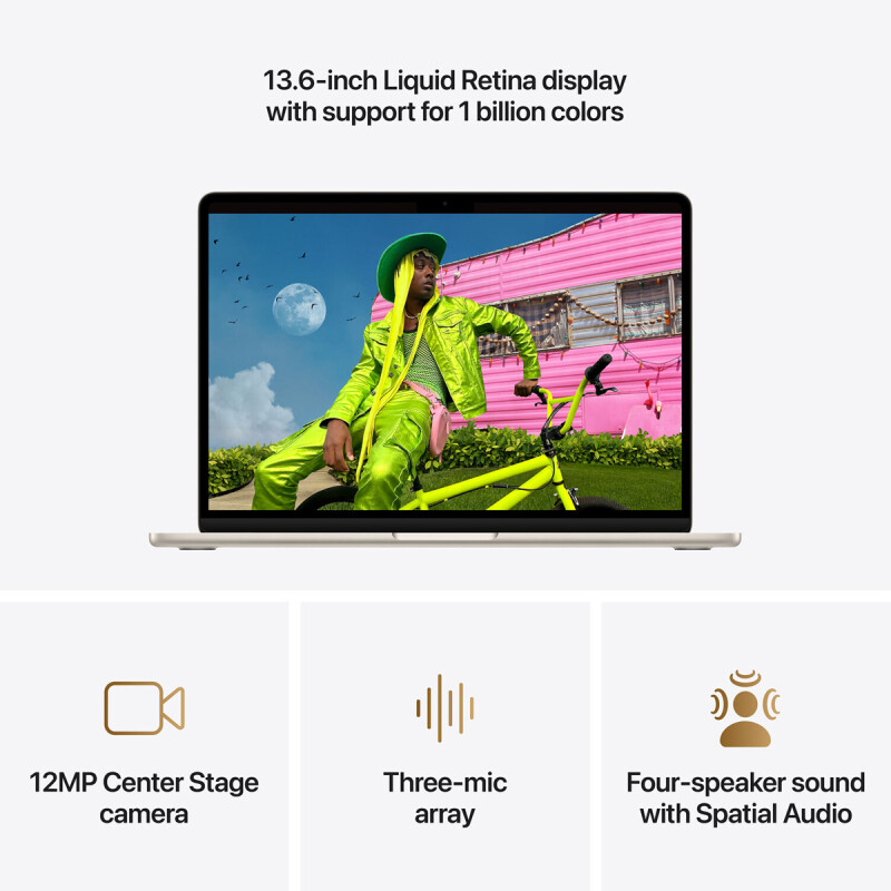 Notebook Apple Macbook Air MDHC4LL M5 1TB 16GB 13" Starlight Notebook Apple Macbook Air MDHC4LL M5 1TB 16GB 13" Starlight