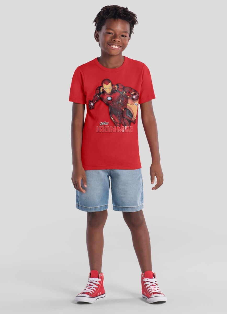 Remera Infantil. - Rojo 