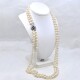 Collar De Perlas De Cultivo, 2 Hilos, Broche Con Brillantes Y Zafiros Collar De Perlas De Cultivo, 2 Hilos, Broche Con Brillantes Y Zafiros