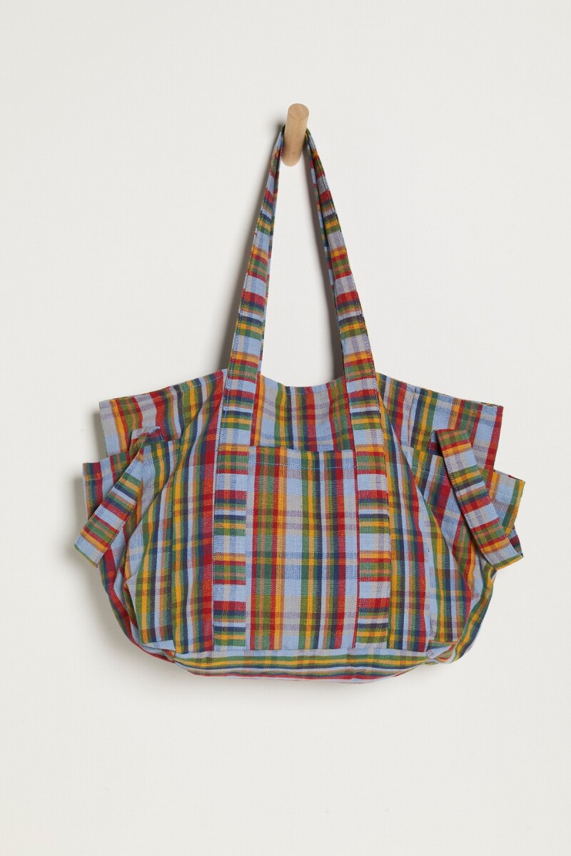 OKSANA MULTI PRINT TOTE Azul