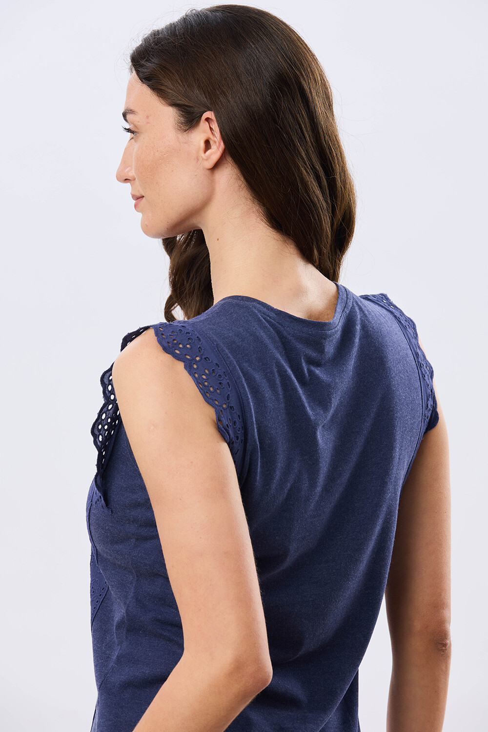 REMERA LISA DE ALGODÓN Azul