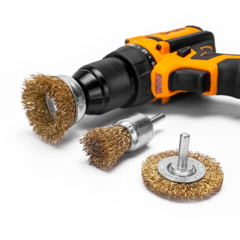 DINGQI JUEGO 3 CEPILLOS TALADRO INDUSTRIAL Dingqi Juego 3 Cepillos Taladro Industrial