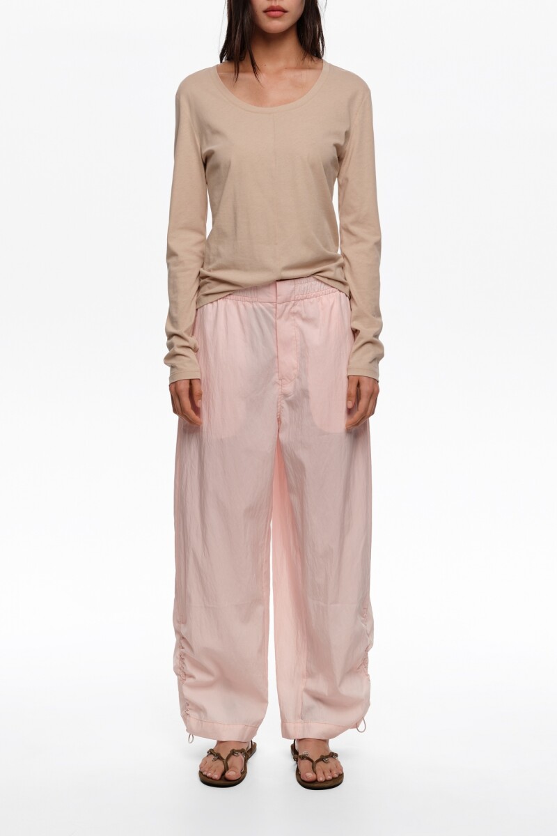 JOGGER FRUNCIDO Rosa