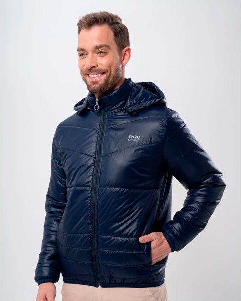 CHAQUETA PUFFER COM CAPUZ Azul marino