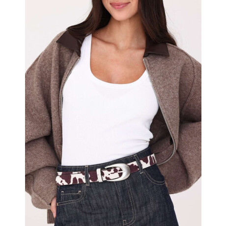 Cinturón Animal Print Cow Estampado Animal Print