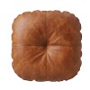 COJIN SIMIL CUERO MARRON 40X6CM Unica