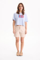 Remera Love Celeste